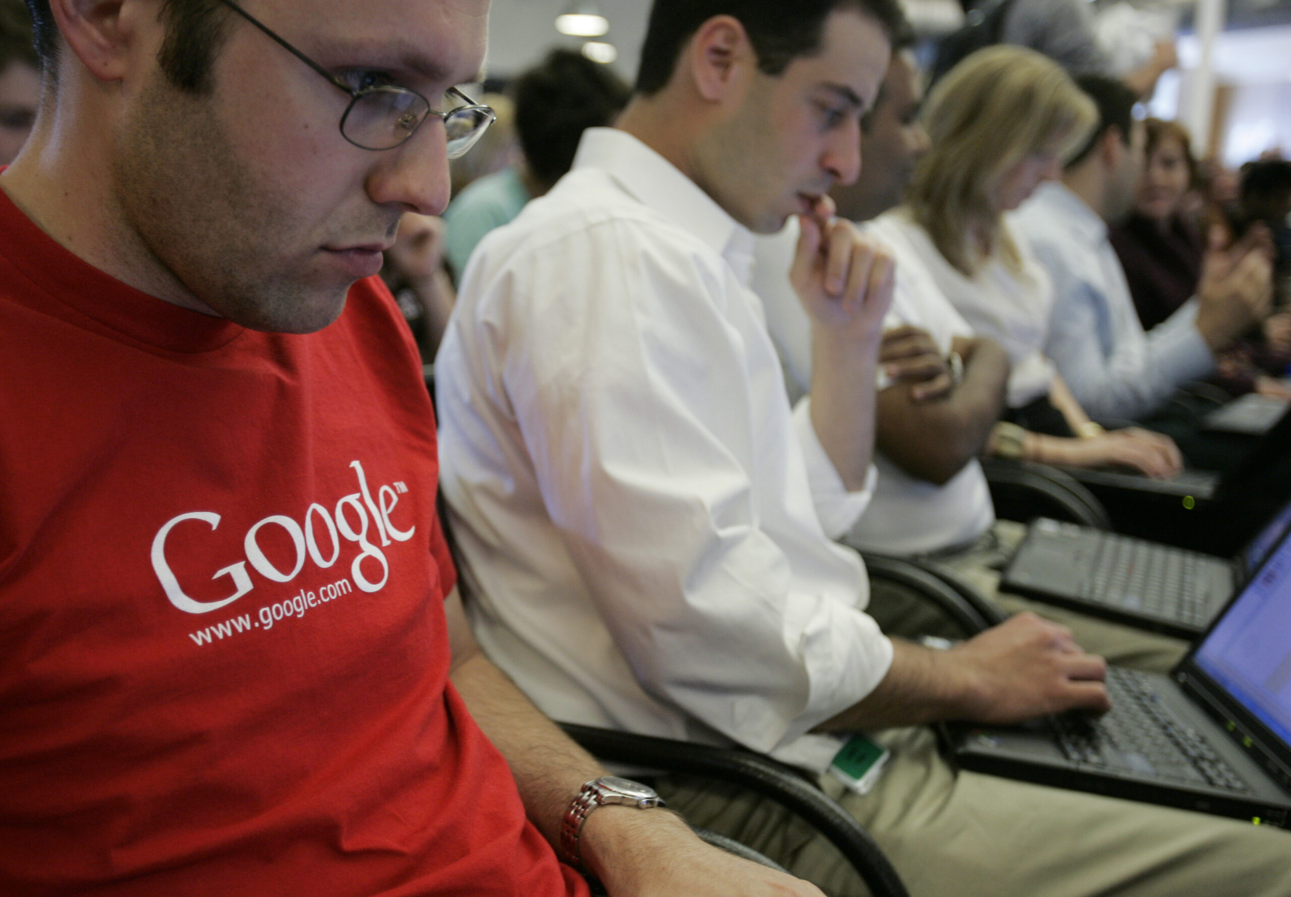 Google says workforce mostly white, male