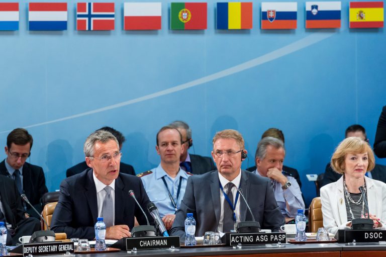 NATO ambassadors met in emergency session Tuesday to gauge the threat the Islamic State extremist group poses to Turkey, and the debated actions Turkish authorities are taking in response. (AP Photo/Geert Vanden Wijngaert)