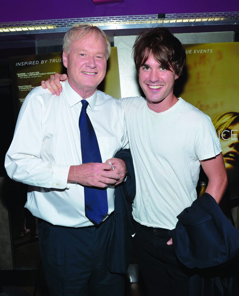 Chris Matthews and his son, actor Thomas Matthews. Thomas is a cast member on HBO's 