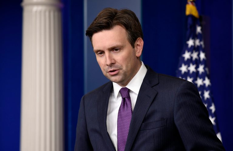 White House press secretary Josh Earnest speaks during the daily briefing at the White House. (AP Photo/Susan Walsh)