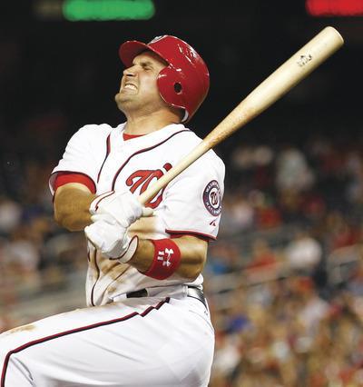 Evan Vucci/AP
Nationals third baseman Ryan Zimmerman was placed on the disabled list Friday with shoulder inflammation.