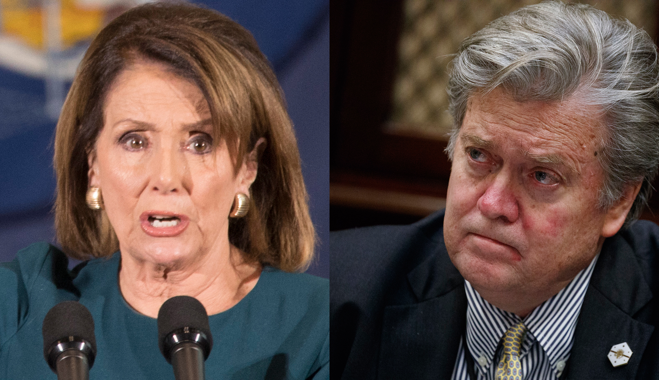 Nancy Pelosi blames Trump’s Charlottesville response on Steve Bannon