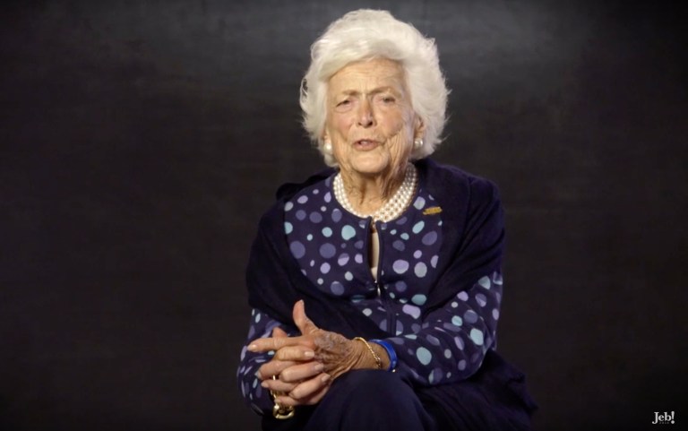 Trump tweeted Friday evening that the former Florida governor will not be able to call on his mom for help when it comes to foreign policy matters. (Screenshot)