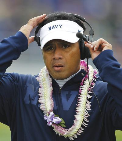 Luis M. Alvarez/AP
Five out of the next six games coach Ken Niumatalolo and Navy play are against teams with winning records.