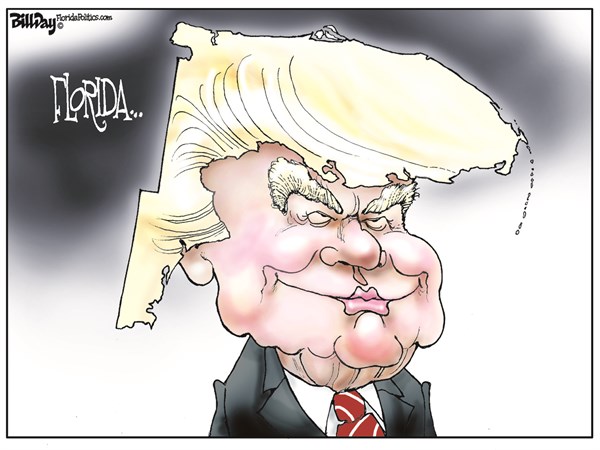 Editorial cartoon: Florida combover