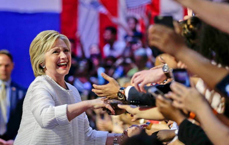 Democratic presidential candidate Hillary Clinton received 650,000 donations in May. (AP Photo/Julie Jacobson)