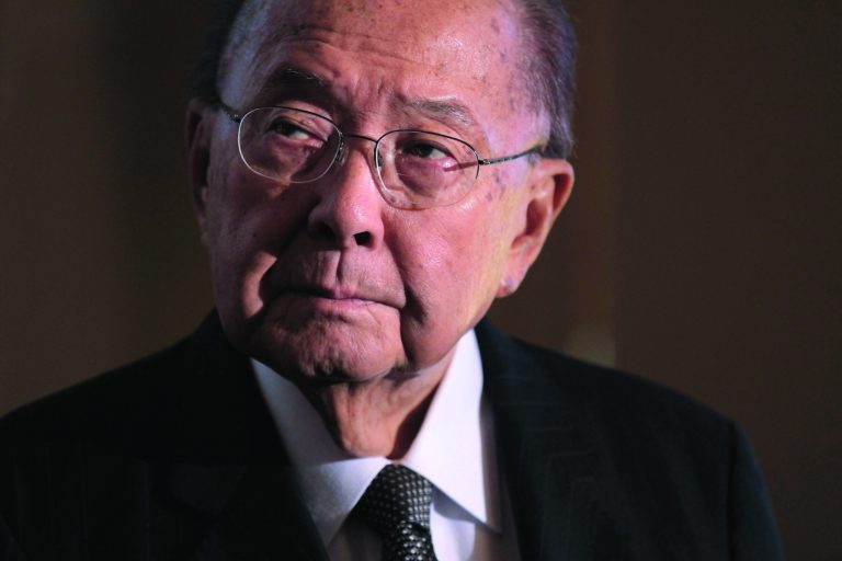 FILE - In this Monday, Sept. 19, 2011 file photo, Sen. Daniel Inouye, D-Hawaii, president pro temper of the Senate, and a recipient of the Medal of Honor, attends a ceremony on Capitol Hill in Washington, where he is presented a commemorative coin marking the 150th anniversary of the creation of the Medal of Honor by Congress. Inouye has died of respiratory complications, Monday, Dec. 17, 2012. He was 88. (AP Photo/J. Scott Applewhite, File)