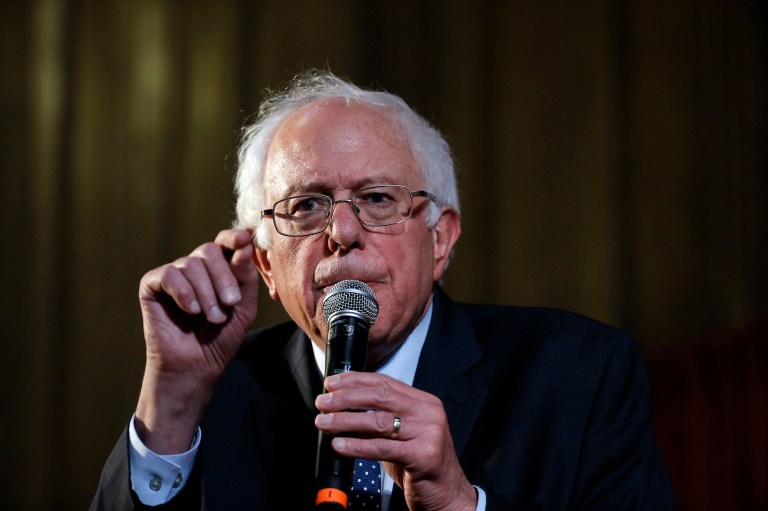 Israel's former ambassador to the United States thinks Democratic presidential candidate Bernie Sanders owes his country an apology. (AP Photo/Matt Rourke)