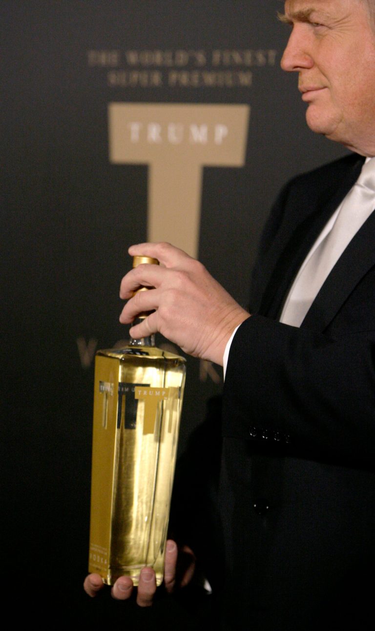 Donald Trump is know for his vodka, and wine, but the National Press Club thinks he's more of a Corona guy.Â (AP Photo/Danny Moloshok)