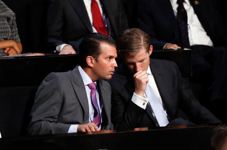 Trump kids reported selling access with hunting-themed fundraiser set for the week of the inauguration. (AP Photo/Paul Sancya)