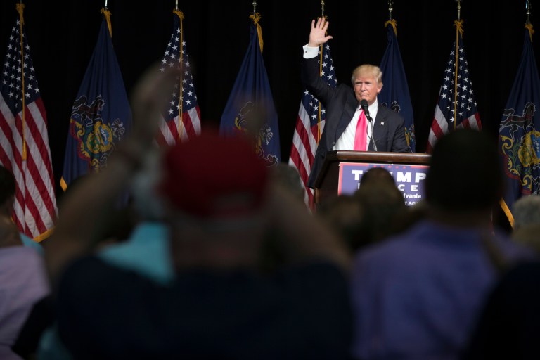 The battleground state of Pennsylvania may be an even more difficult win for Trump than previously believed. (AP Photo/Evan Vucci)