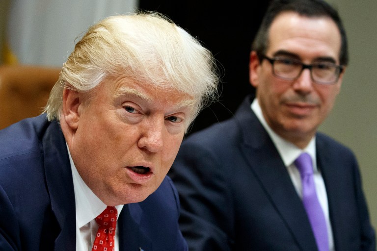 President Trump's former campaign tax advisers want him to focus on a quick reform that would lower the corporate tax rate. (AP Photo/Evan Vucci, File)