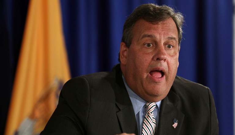 New Jersey Gov. Chris Christie speaks Monday, July 3, 2017, in Trenton, N.J. Christie said late Monday he'll sign a budget deal and end a government shutdown that had closed state parks and beaches to the public. (AP Photo/Mel Evans)