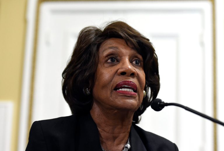 Waters was then asked how can she know such details are true. She didn't say. (AP Photo/Molly Riley)