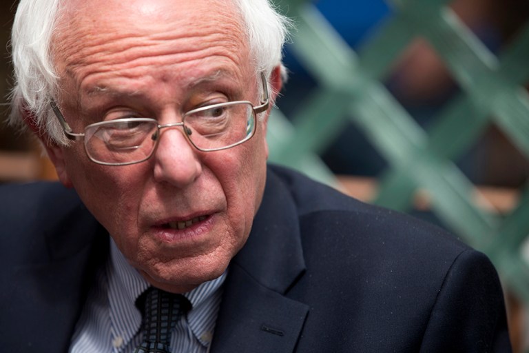 Sanders' campaign questioned to the joint fundraising deal between her campaign and the DNC. (AP Photo/Mary Altaffer)