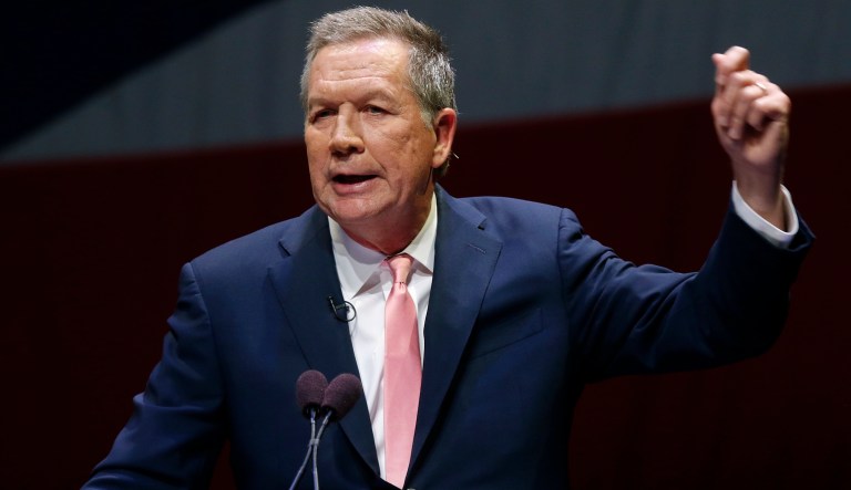 Ohio Governor John Kasich held his last State of the State address Tuesday. (AP Photo/Paul Vernon)