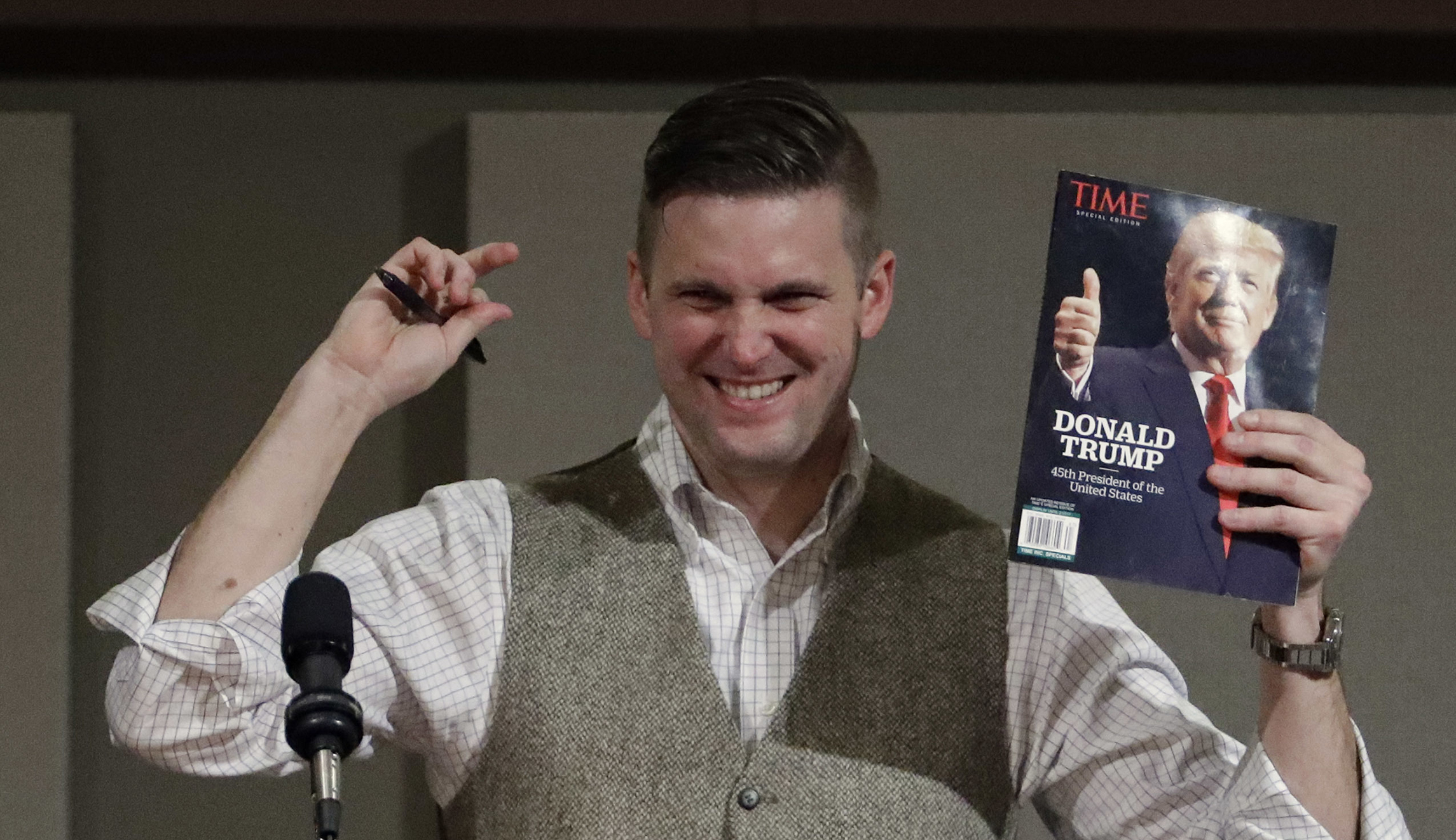 White nationalist Richard Spencer thanks Trump for ‘defending the truth’ on Charlottesville