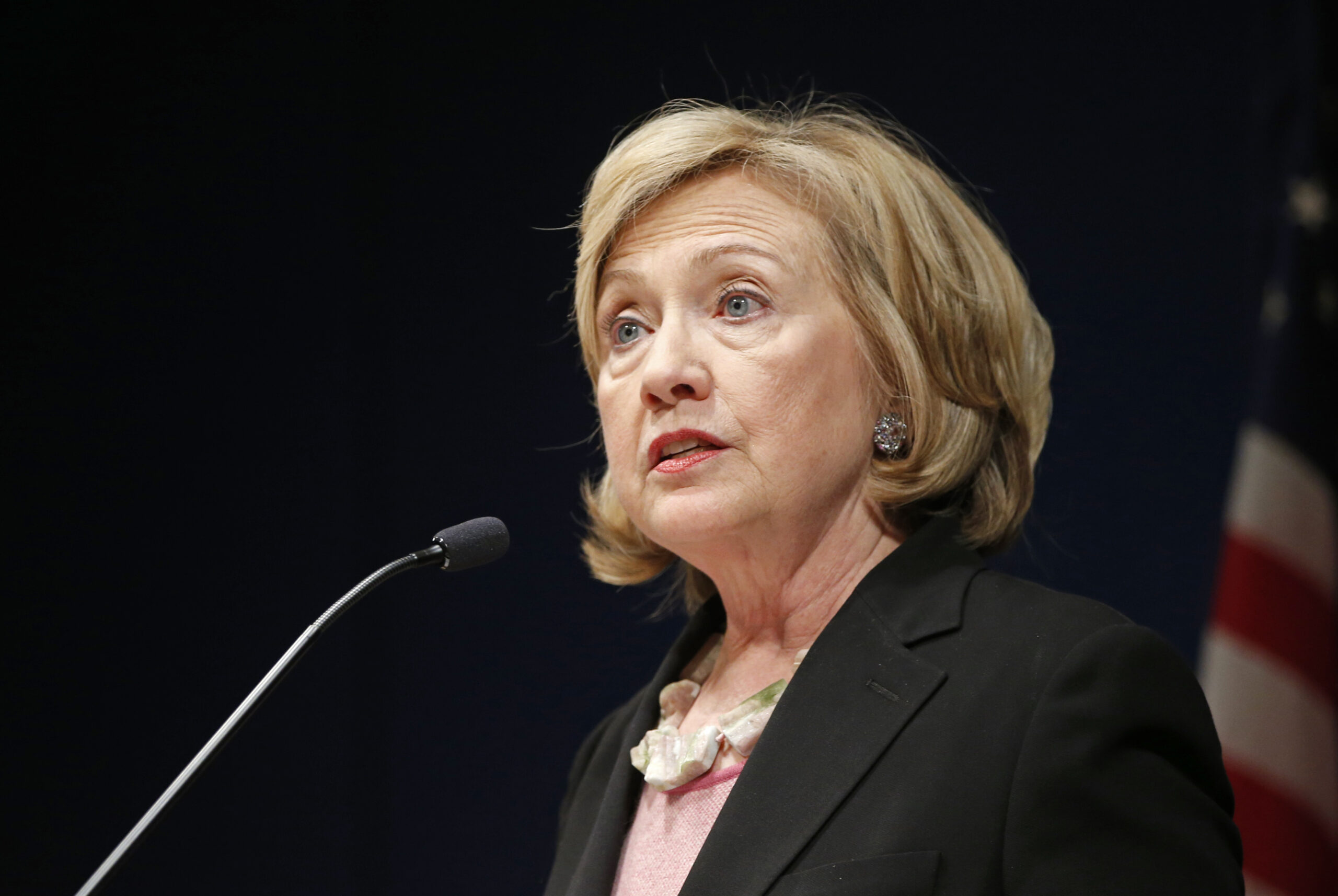 Clinton faces first attack ad
