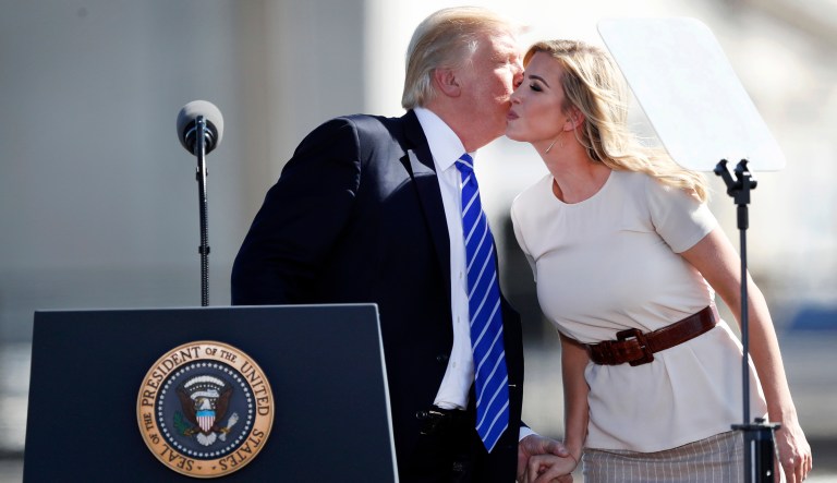 When Ivanka Trump disagrees with her father she lets him know privately. 