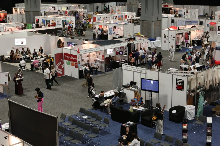 The AIDS 2012 Global Village at the Walter E. Washington Convention Center in Washington D.C., Wednesday, July 25, 2012