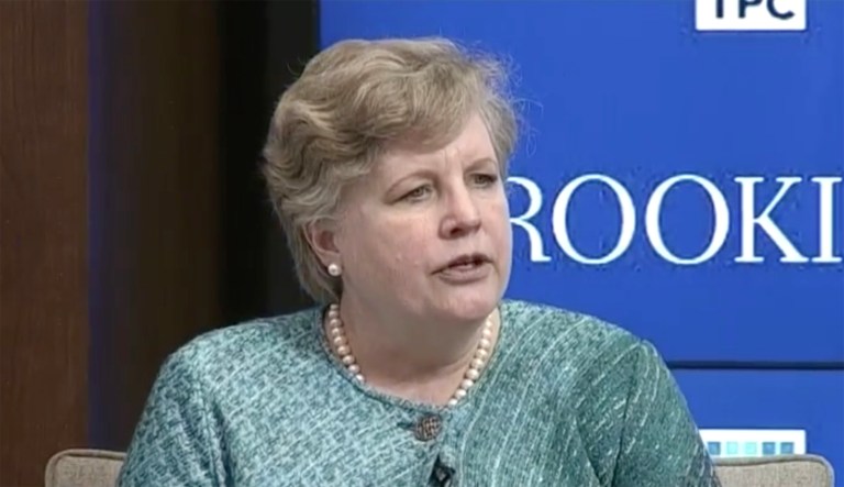 The Senate tax reform bill closes the loophole that allows foreign insurers to avoid paying American taxes on life insurance policies sold to American consumers in American markets. The House version keeps it open. And now it waits on the chopping block. If it survives, it may be due to the efforts of one senior staffer, Barbara Angus (pictured above). She certainly knows all the decision makers. 