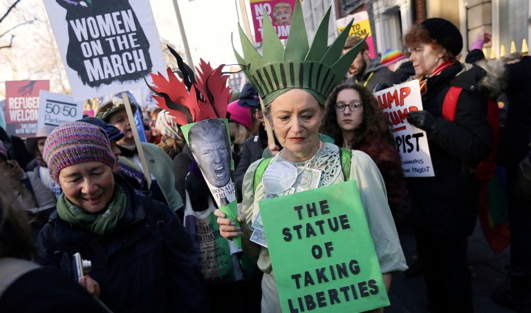 The organizers of the Women's March are urging women around the country to wear red, shop only at women-owned stores, and not go to work on March 8, which organizers are calling a 