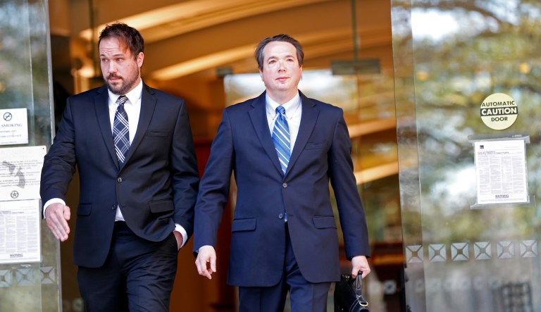 Jordan Hamlett, a 32-year-old private investigator, tried unsuccessfully to get Trump's tax information by using a financial aid website from the Department of Education. (AP Photo/Gerald Herbert)