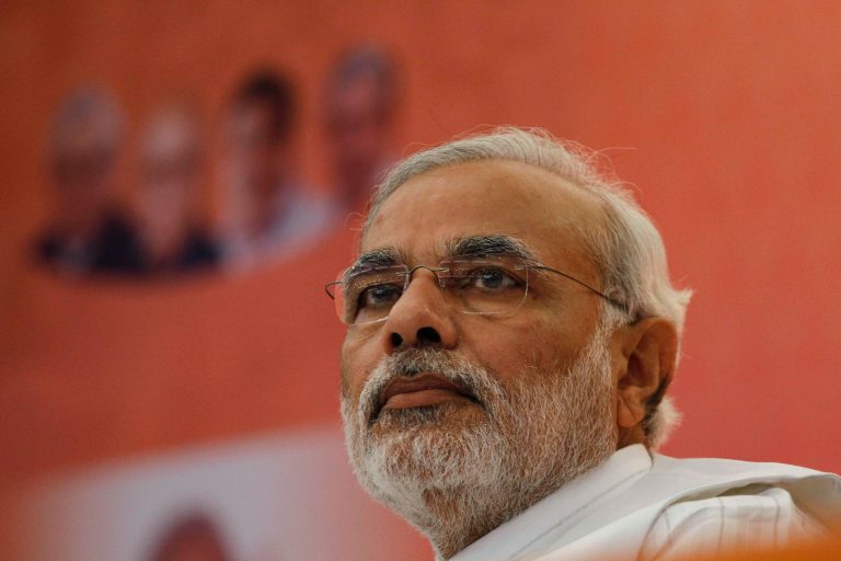   In this Monday, Dec. 3, 2012 photo, Gujarat Chief Minister Narendra Modi attends a press conference to release the poll manifesto for the upcoming state assembly elections in Ahmadabad, India. Eleven years after Modi became the chief minister of the western state of Gujarat - and 10 years after brutal anti-Muslim rioting left over a 1,100 people there dead - Modi is campaigning for his third term. Nearly everyone expects him to be swept into office, and the top leadership of his rightwing Bharatiya Janata Party is already hailing him as a future prime minister. But few politicians in India are as polarizing as Modi. (AP Photo/Ajit Solanki)  