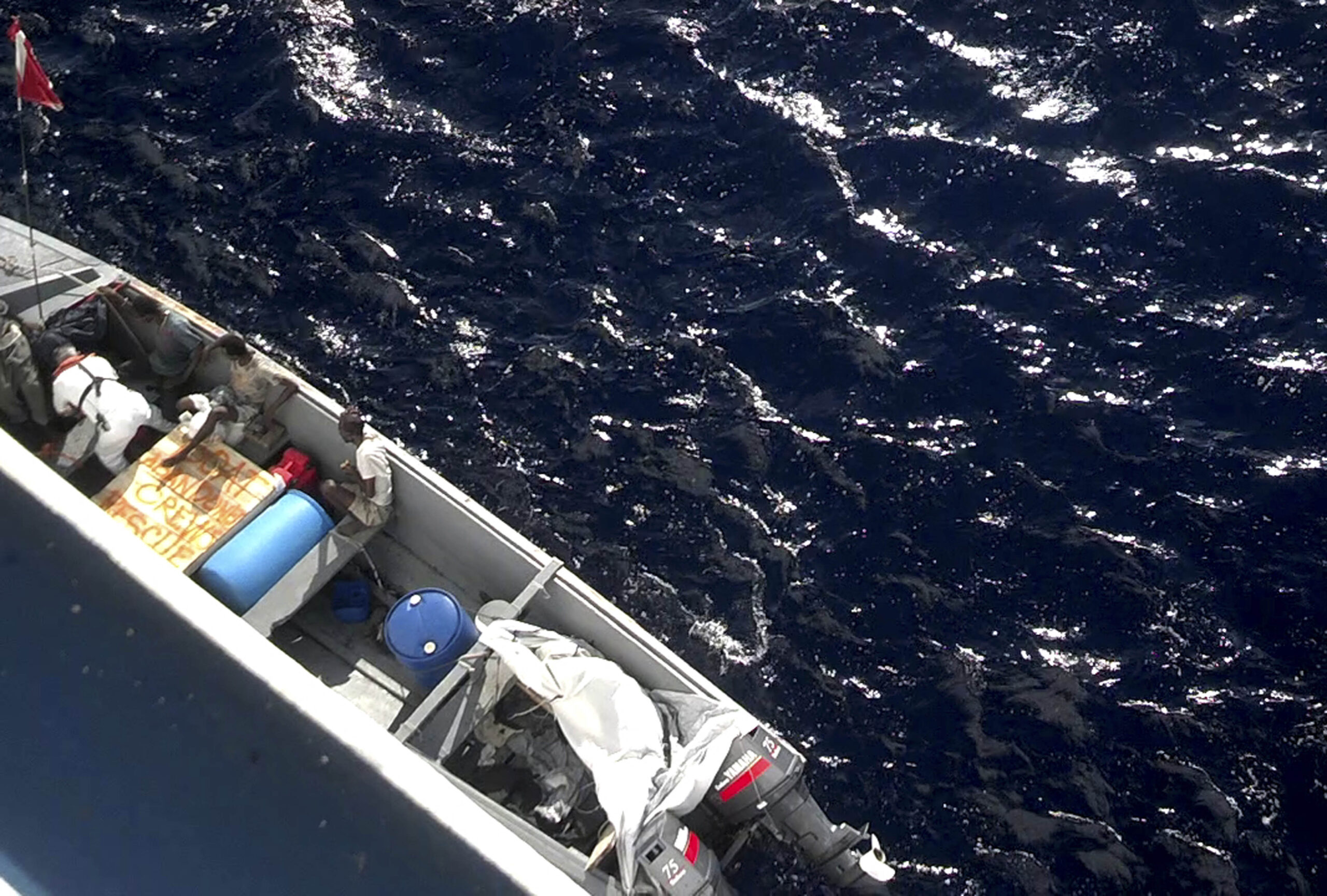 Ship rescues 5 Jamaican boaters from small boat