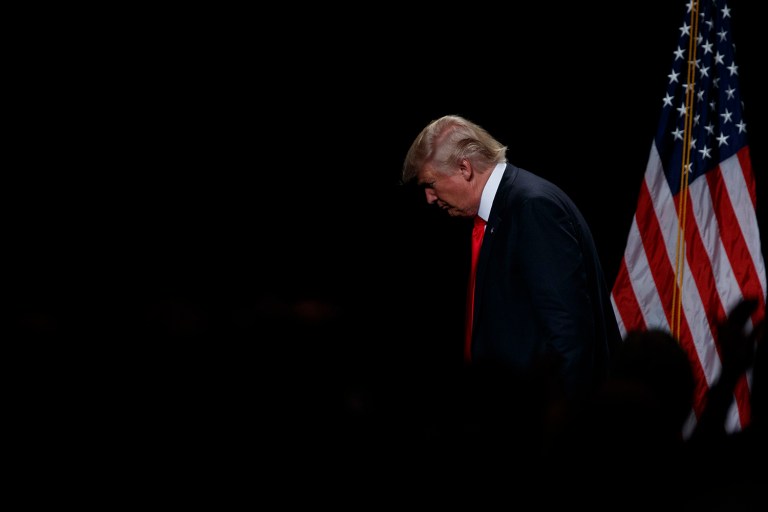 Throughout his campaign, Donald Trump has prided himself on not needing traditional paid television ads. (AP Photo/Evan Vucci)