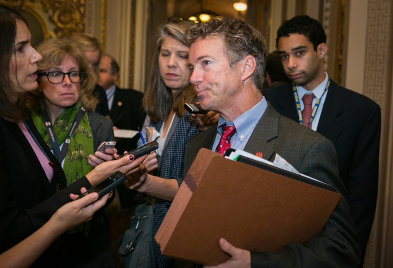 Sen. Rand Paul, R-Ky., said that some Republican lawmakers' wording hurts the party's chances with women and minorities. (Examiner File/Graeme Jennings)