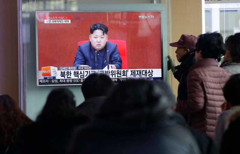 North Korean leader Kim Jong Un has instructed that nuclear weapons be ready at any time. (AP Photo/Ahn Young-joon)