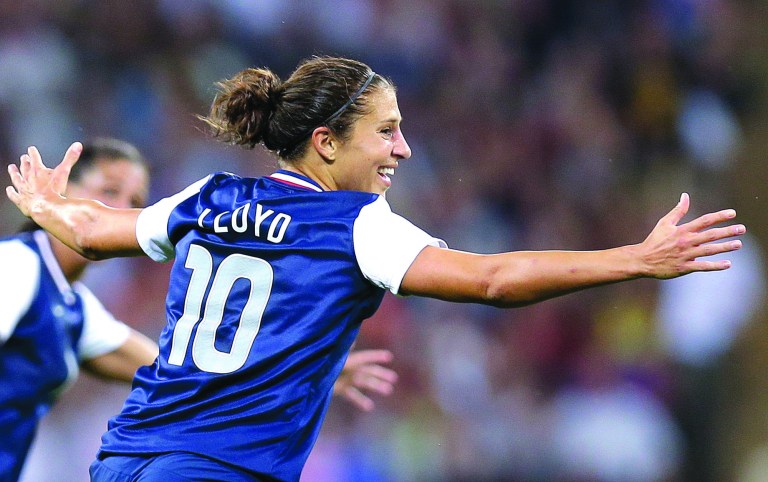 Lefteris Pitarakis/AP
Midfielder Carli Lloyd scored both goals for the U.S. in its gold-medal win over Japan.