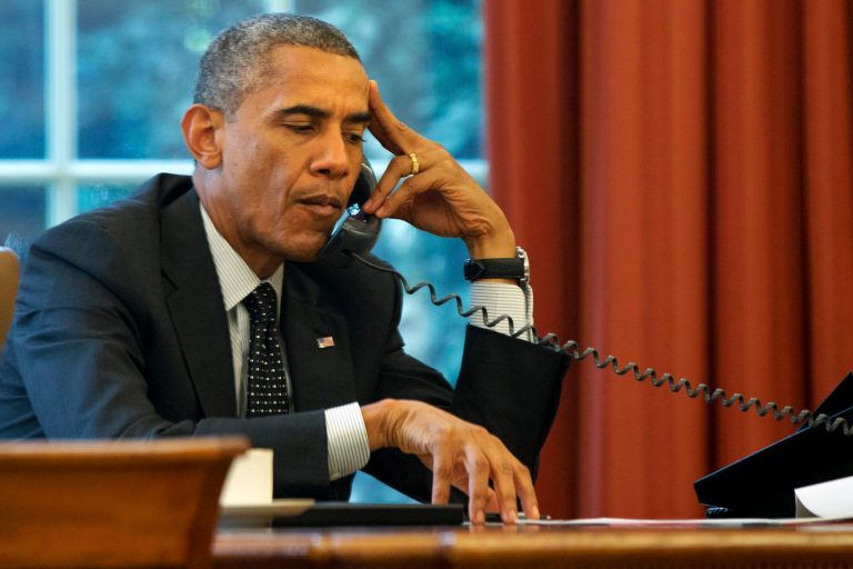 A majority of Americans believe President Obama's ongoing struggle with Congress is more about partisan politics than it is about principle, according to Rasmussen Reports. (AP Image)