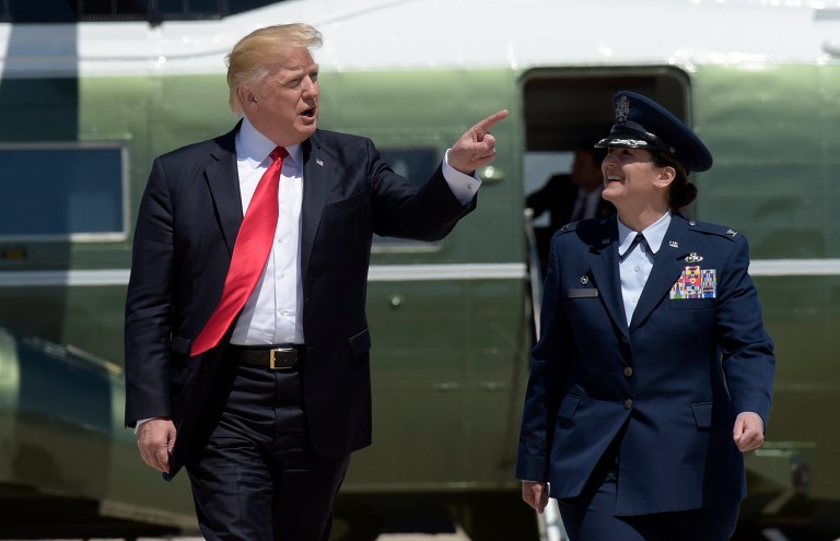The Trump administration appears to believe the entire Islamic State problem can be swept away simply by bombing enough positions, taking enough territory, and attacking enough of the organization's revenue sources. (AP Photo/Susan Walsh)
