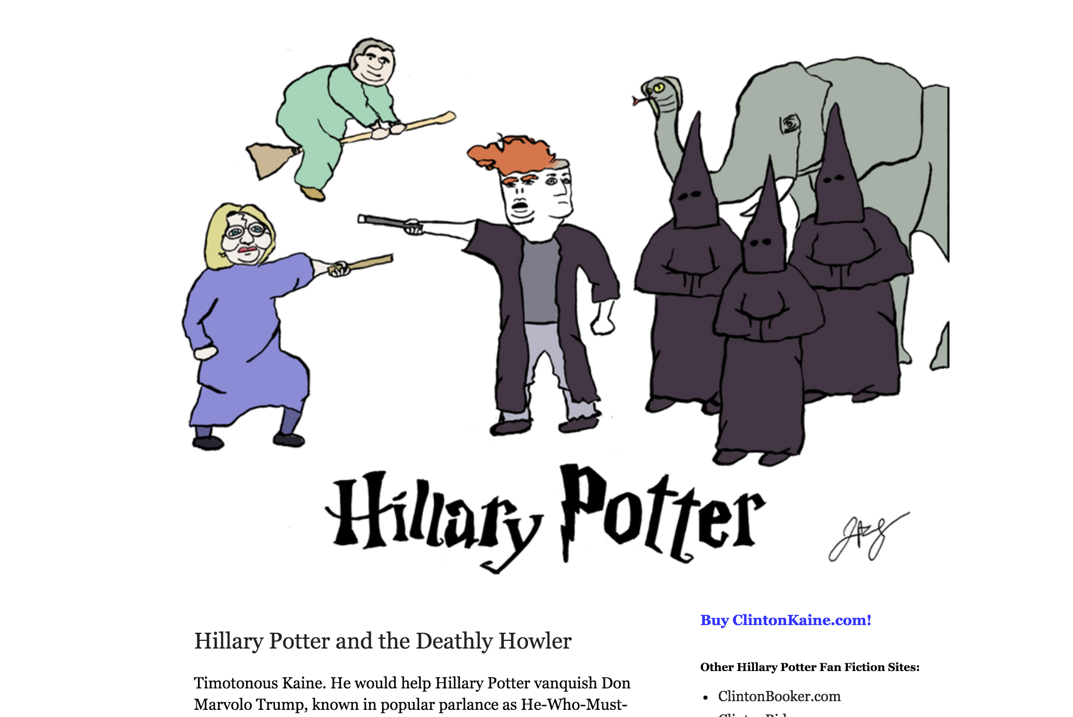 ClintonKaine.com isn’t what you think it is