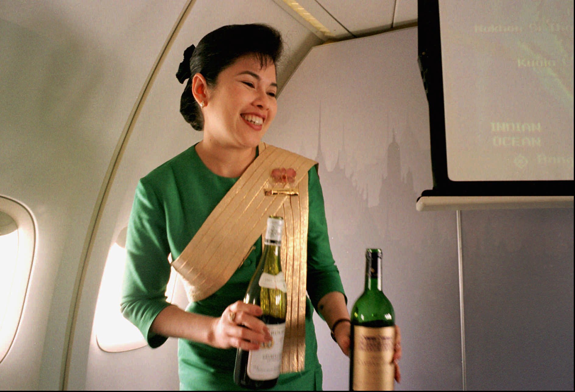 Your drink: now the most pleasant part of flying