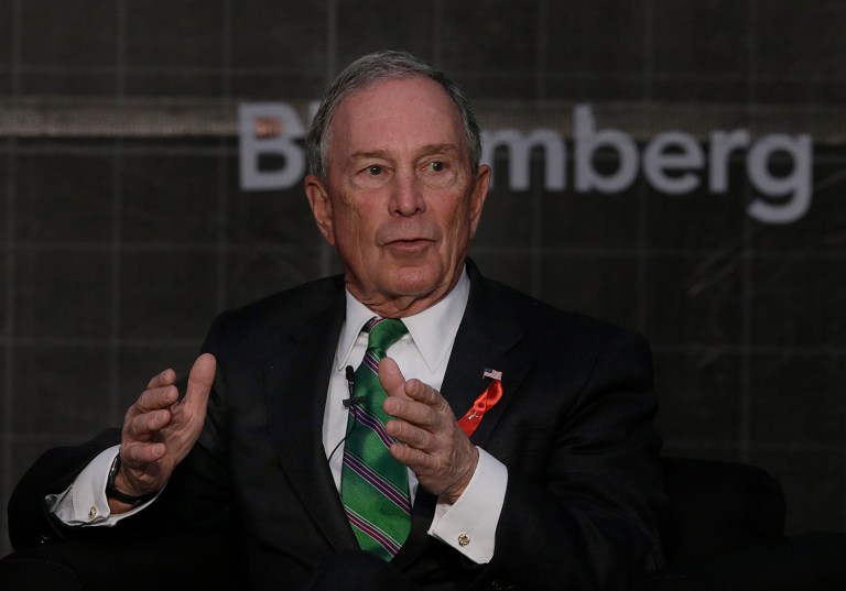Former New York City Mayor Michael Bloomberg argues that federal intervention isn't necessary to solve the crisis. (AP Photo/Marco Ugarte)