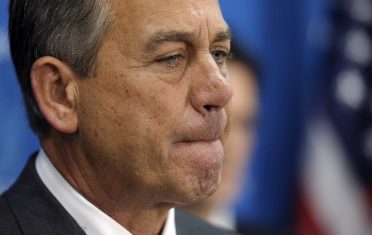 House Speaker John Boehner, R-Ohio, has been playing coy on the pending immigration debate, fearing his own input could threaten a compromise that appeases a majority of his caucus while winning over House Democrats. (AP/Cliff Owen)