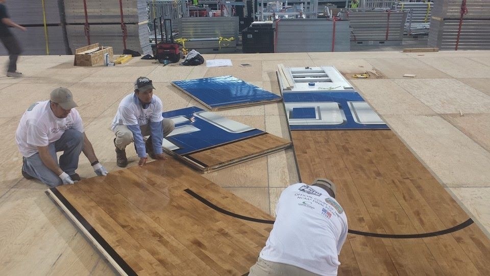 Final Four floor originated in tiny Michigan town