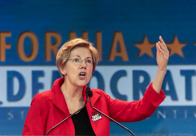 U.S. Sen. Elizabeth Warren says she's 