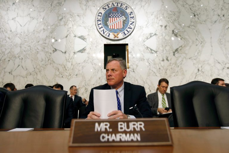 Senate Intelligence Chairman Richard Burr, R-N.C., seems to hold a razor-thin lead in his race against Democrat Deborah Ross, according to polling and independent analysts. (AP Photo/Alex Brandon)
