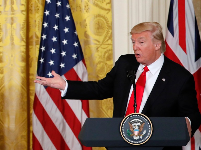 President Trump on Friday said he will allow Defense Secretary Jim Mattis to decide whether the U.S. should bring back enhanced interrogation methods. (AP Photo/Pablo Martinez Monsivais)