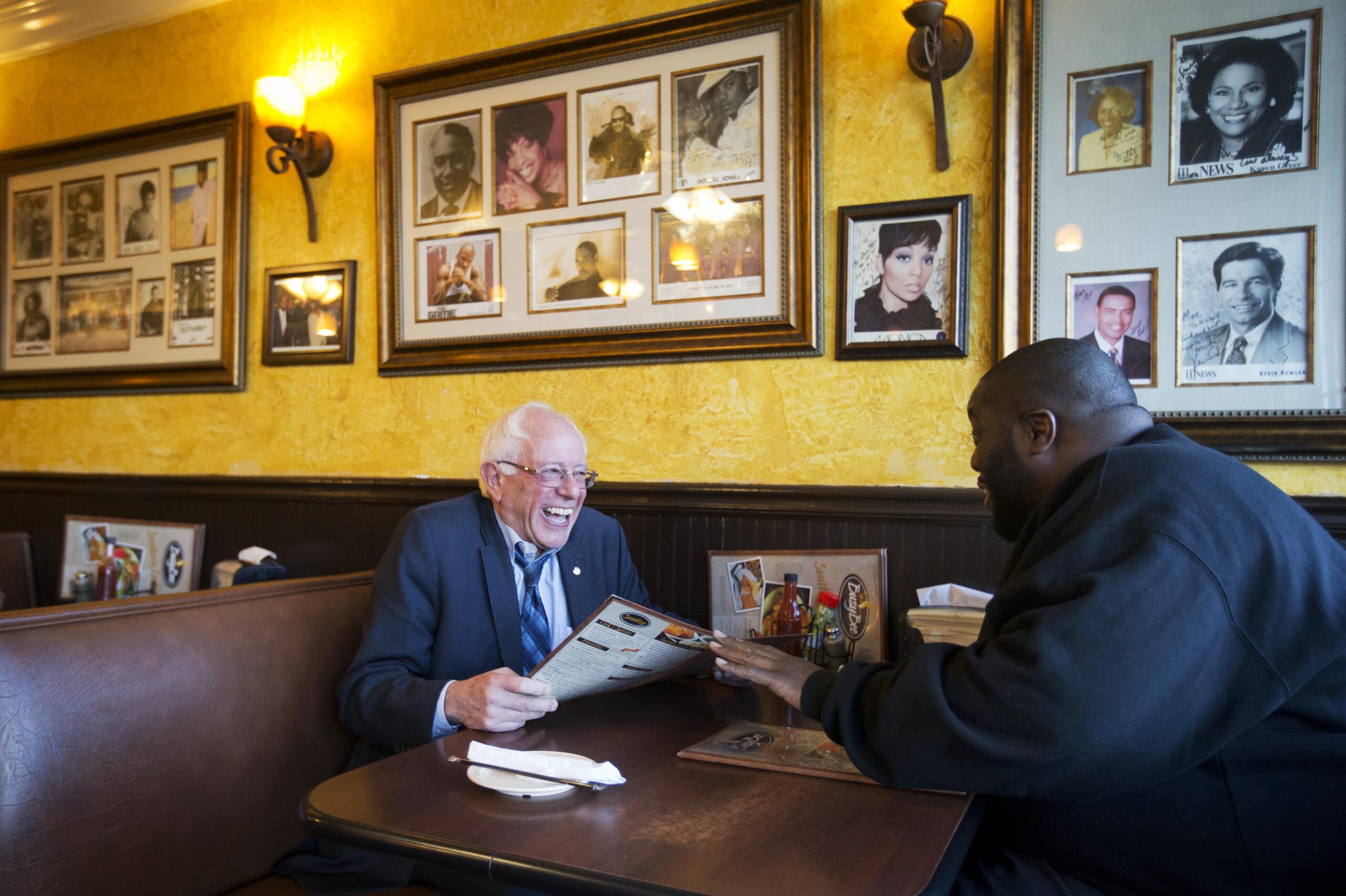 Sanders works to bond with black voters in Georgia