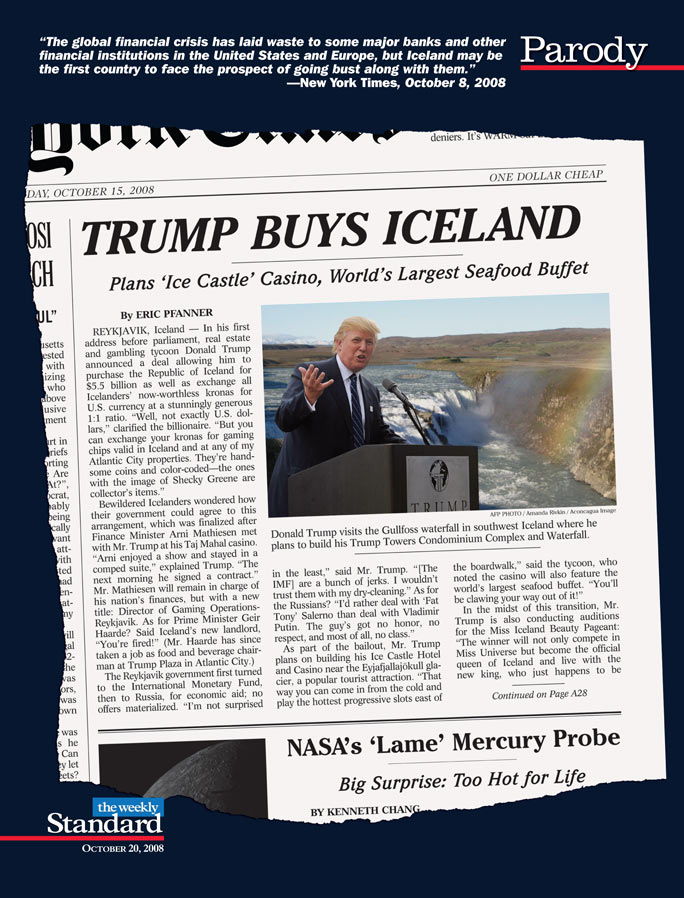 Trump Buys Iceland