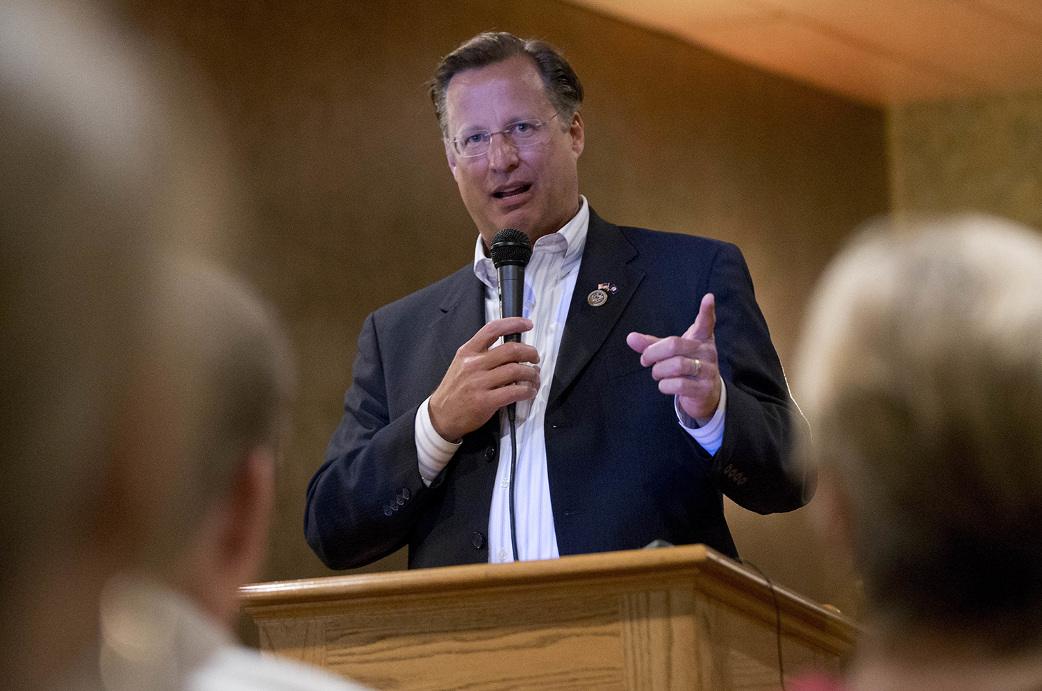 Dave Brat faces voter anger at town hall over healthcare vote