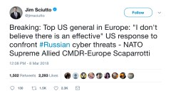 What was CNN’s Jim Sciutto thinking with this misleading tweet about the US and Russia?