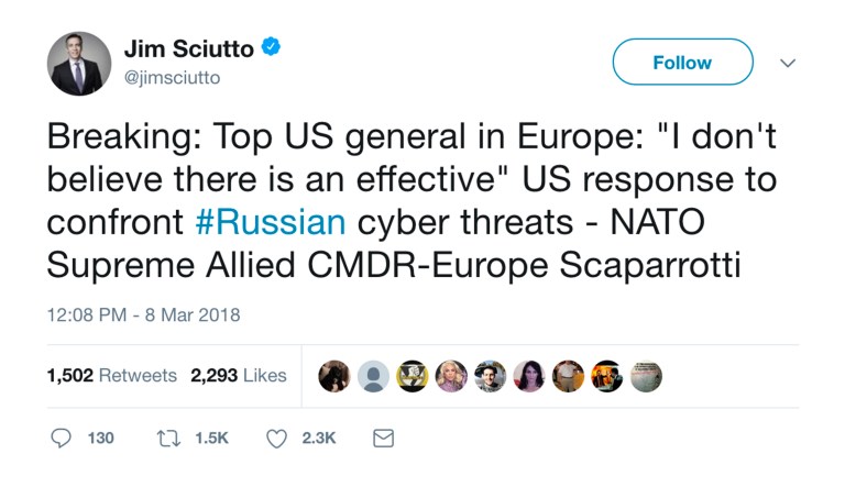 Gen. Curtis Scaparrotti said no such thing. Plain and simple. (Screenshot/Twitter)