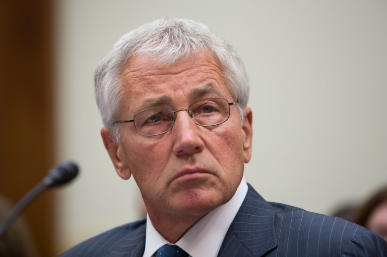 Secretary of Defense, Chuck Hagel, at a House Foreign Affairs Committee hearing on the situation on Syria, Wednesday, September 4. (Graeme Jennings/Washington Examiner)