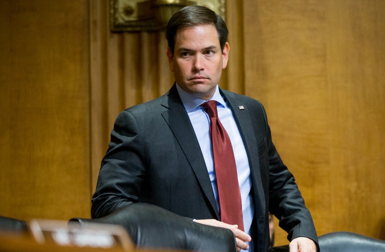 Sen. Marco Rubio, a first-term senator who had an unsuccessful bid for the Republican presidential nomination this year, confirmed Wednesday that he is weighing his options and considering running for re-election to the Senate. (AP Photo/Andrew Harnik)